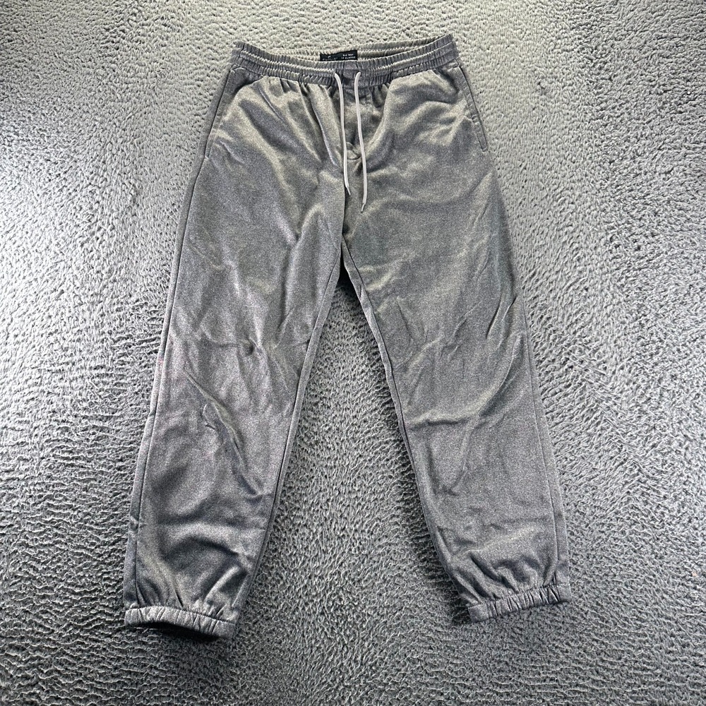 Public Record Sweatpant Boys 14 Gray Polyester Jogger Tapered Running Activewear